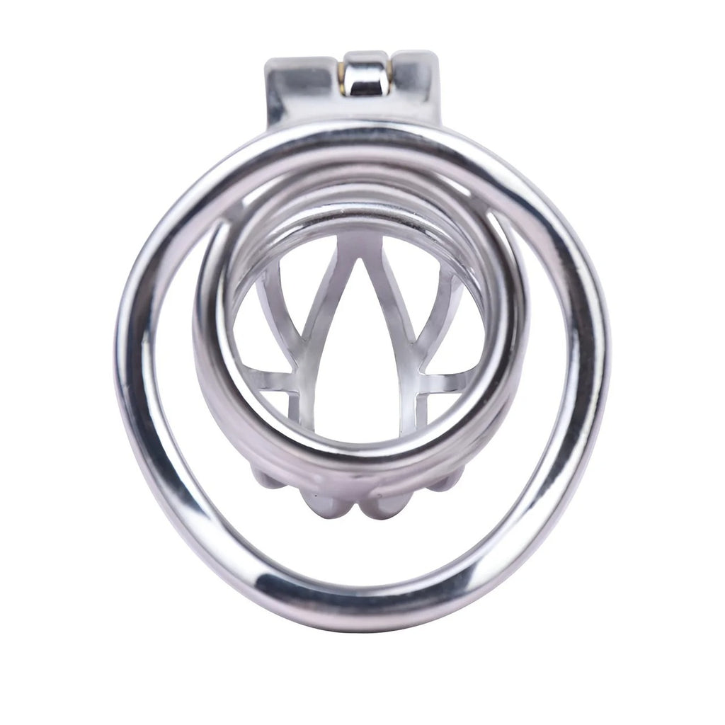 304 Stainless Steel Male Chastity Cage with Urethral Lock – Secure Metal Device for Men