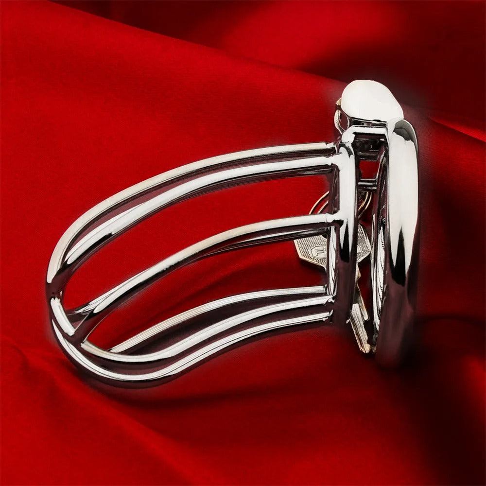 Heavy Duty Stainless Steel Male Chastity Device – Slimline Belt Edition