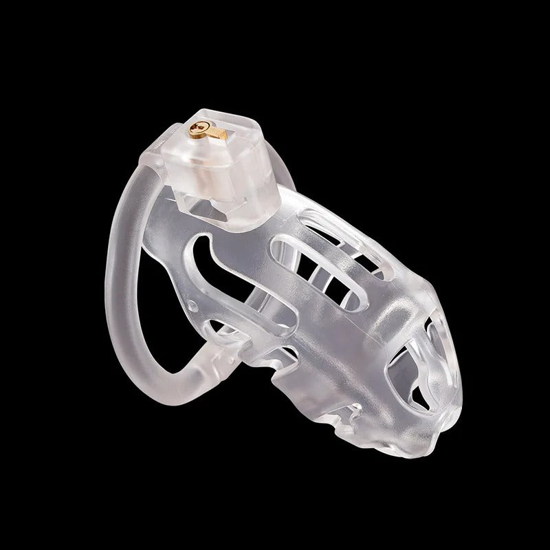 Resin Male Chastity Cage – Anti-Removal Locking Device with Secure Ergonomic Design