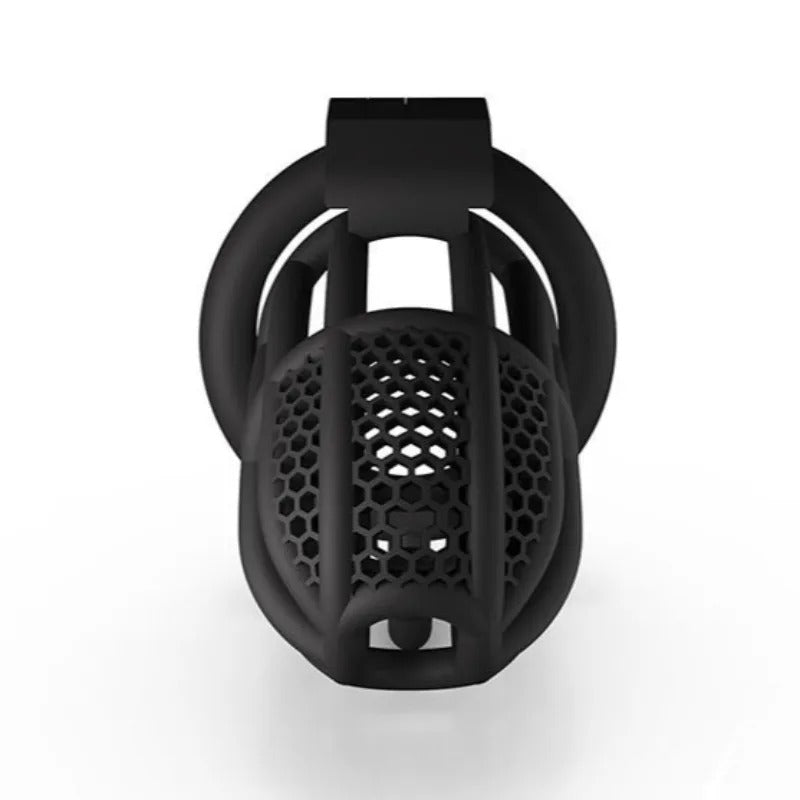 Male Chastity Cage with Hook – Secure Lock Device with 4 Adjustable Rings