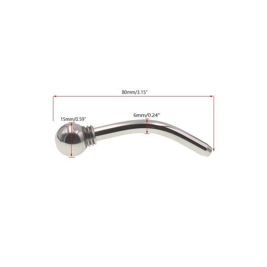 304 Stainless Steel Male Chastity Cage with Urethral Catheter – Secure Locking Device for Men