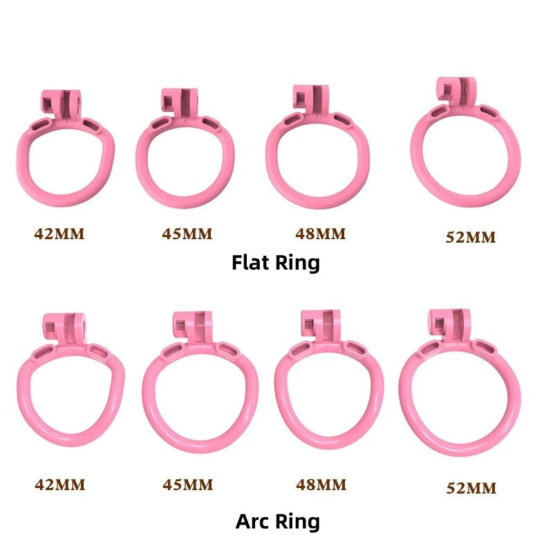 Mini Bee-Hive Design Male Chastity Device – Breathable Cage with Two Ring Types