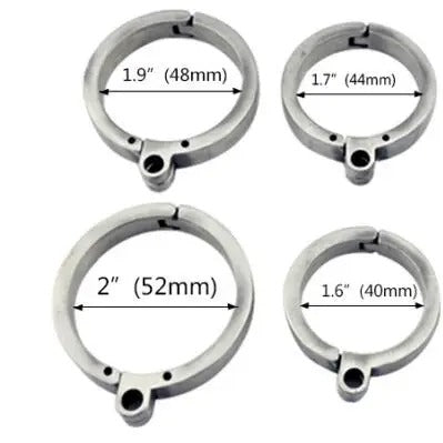 Stainless Steel Male Chastity Cage with High-Grade Steel Ring