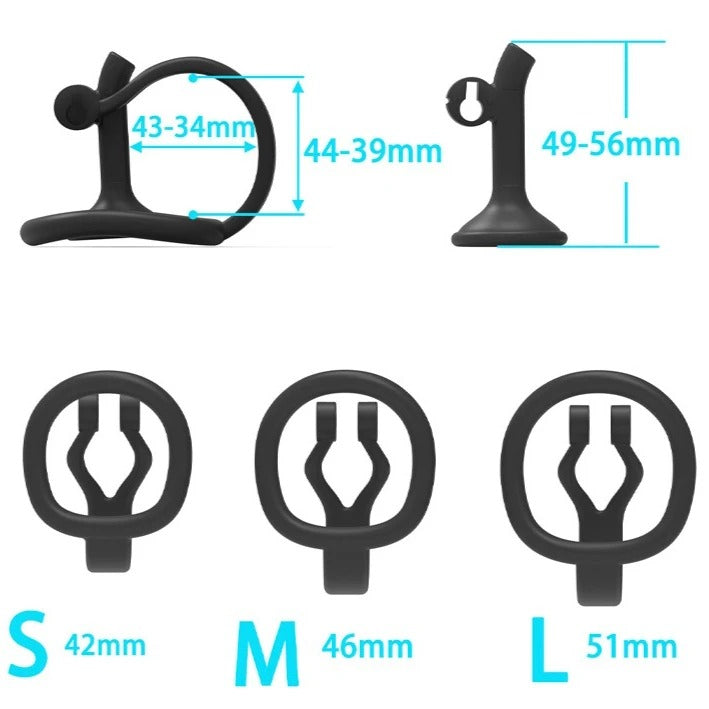Chastity Cage Reverse-Style for Men | Male Abstinence Lock for Secure Wear | Material ABS