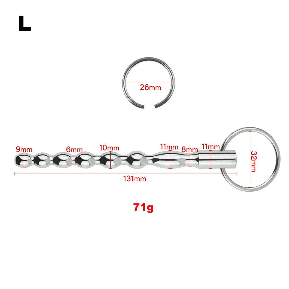 Men’s Stainless Steel Urethral Sounding Rod | 3 Size Options