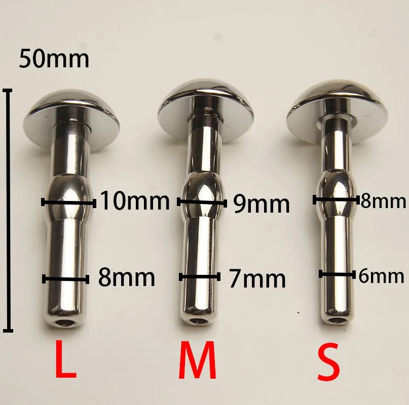 Stainless Steel Urethral Penis Plug – Shower Head Sounding Dilator Catheter