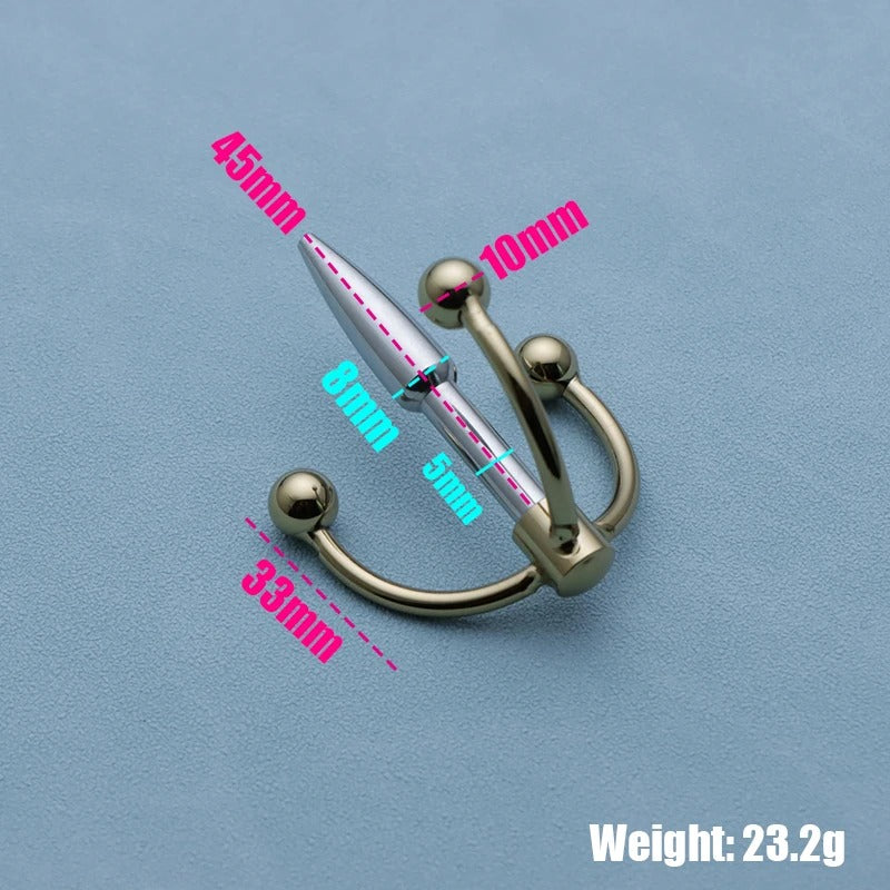 Metal Urethral Dilator Rod for Men – 3 Stent Set, Horse Eye Tip Plug