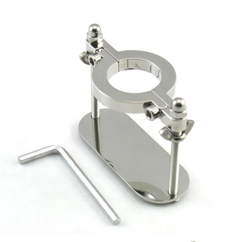 Metal Testicle Ball Stretcher – Male Cock Ring and Scrotum Pendant BDSM Accessory