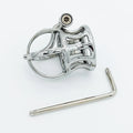 Stainless Steel Crown Glans Chastity Cage – Breathable PA Lock Device for Men