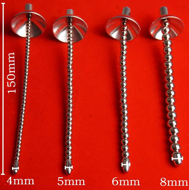 Long Stainless Steel Urethral Sounding Dilator – Precision Penis Plug & Urethral Catheter