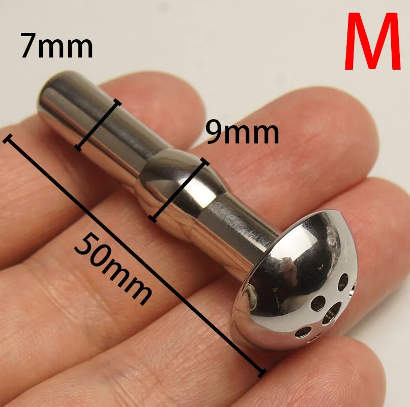 Stainless Steel Urethral Penis Plug – Shower Head Sounding Dilator Catheter