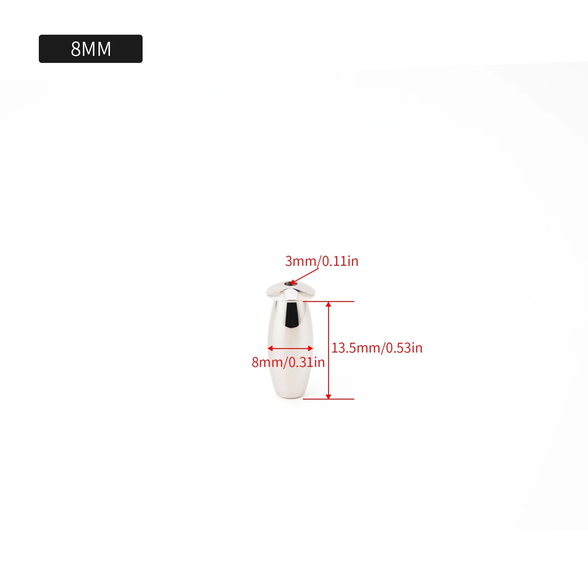 Stainless Steel Men’s Short Plugs | Hollow Urethral Plug | 8mm–20mm