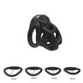 3D Invisible Chastity Cage with 4 Arc Rings – Discreet Locking Device for Men