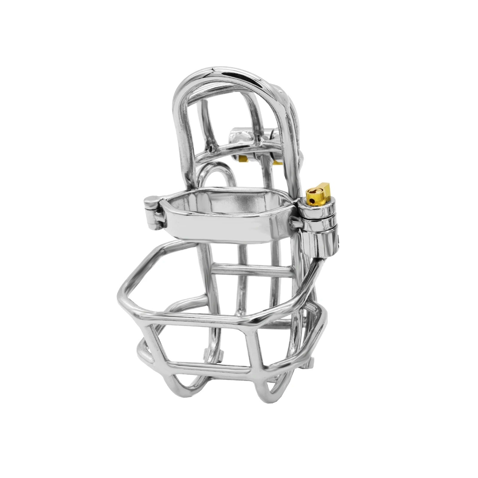 Newest Design Stainless Steel Detachable Male Chastity Device with Stealth Lock