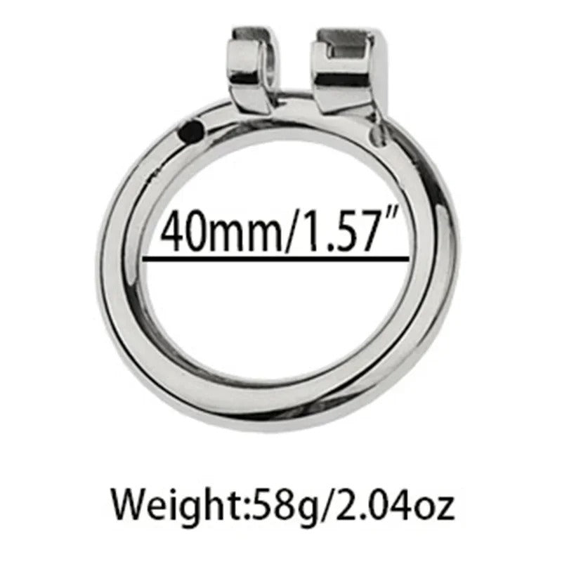 Mesh Design Stainless Steel Male Chastity Device – Soft Armor Style Locking Cage