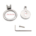 Super Small Stainless Steel Male Chastity Device with Trumpet Cage and Enlarged Urethral Hole V4