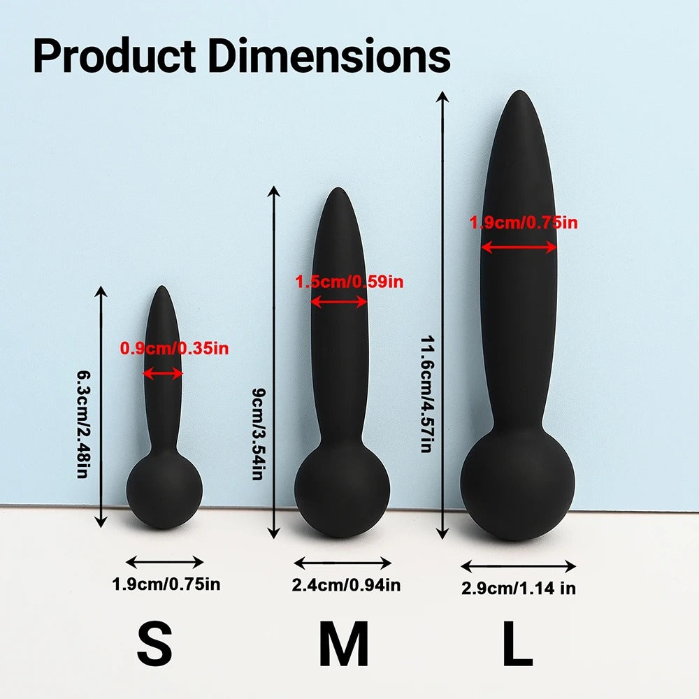 Knot-Knot Silicone Urethral Sound – Curved Penis Plug and Dilator for Men