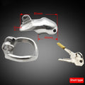 HT-V2 Male 316L Stainless Steel Luxury Small Chastity Cage with Magic Locker