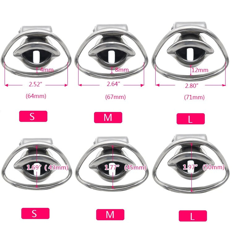 Stainless Steel Male Chastity Device  Small Size Cage