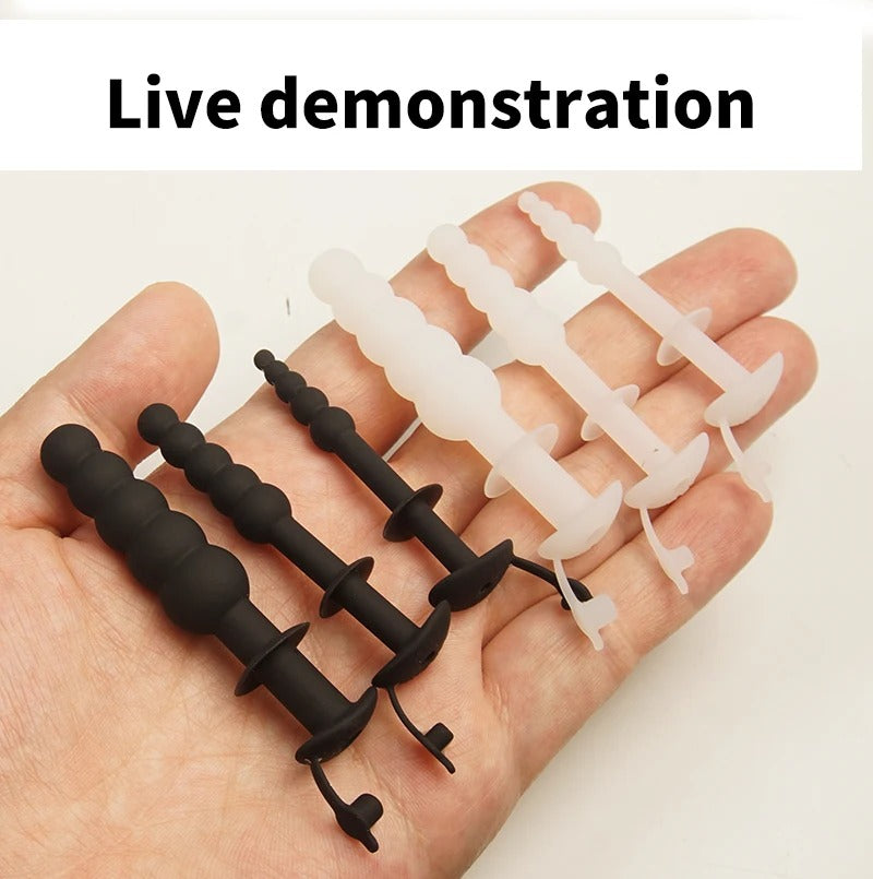Flexible Silicone Penis Plug – Hollow Urethral Sounding Dilator for Men