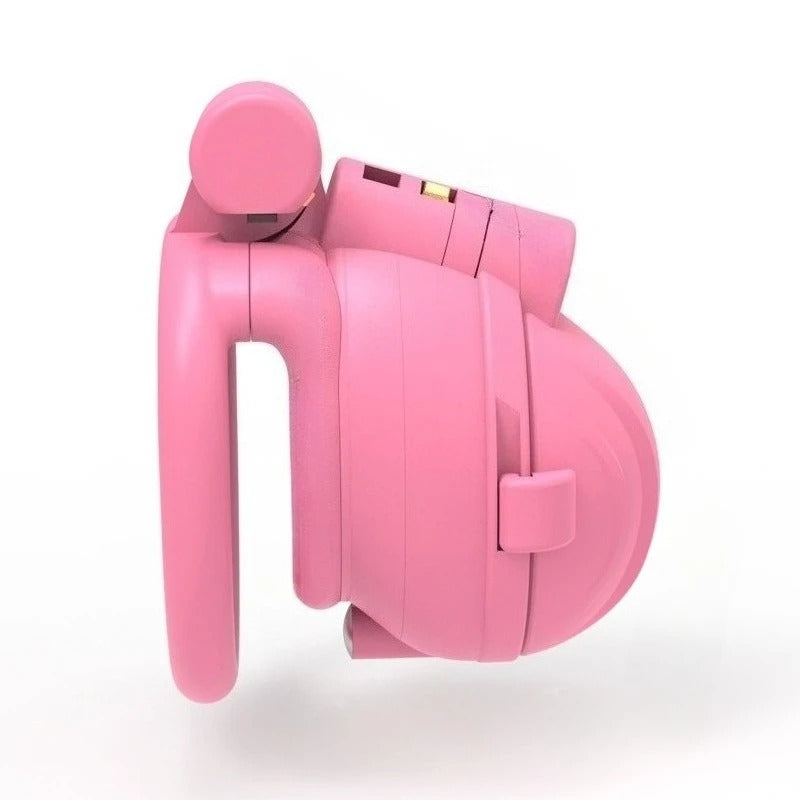 Adjustable Detachable Male Chastity Cage – Anti-Erection Spiky Restraint Device Pink / Black