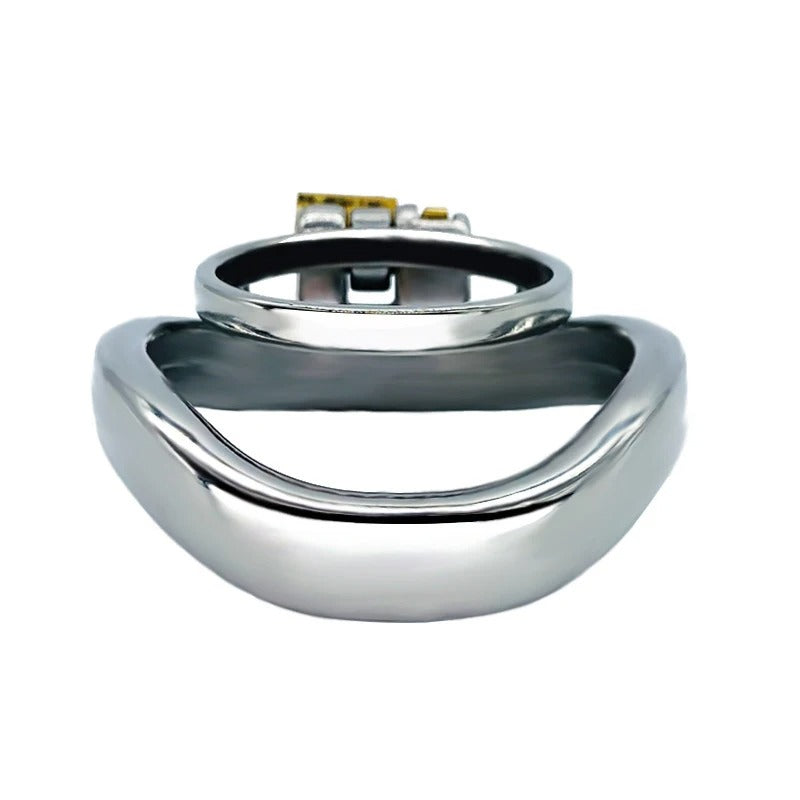 Stainless Steel Male Chastity Cage with Double Ring – Small Chastity Device