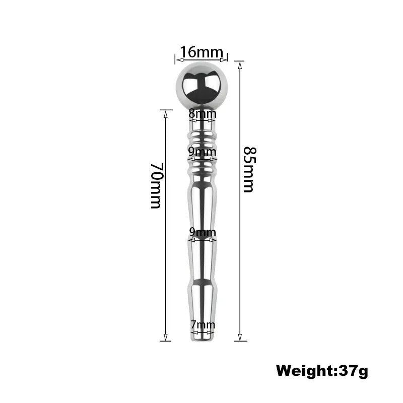 Steel Urethral Sounding Rod for Men | Horse Eye Style
