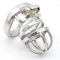 Short Stainless Steel Stealth Lock Male Chastity Devic