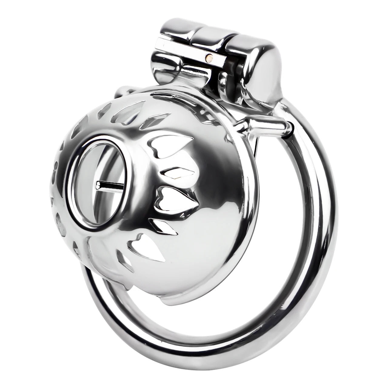 Metal Male Chastity Cage with PA Lock – 3mm/4mm Secure Device for Men