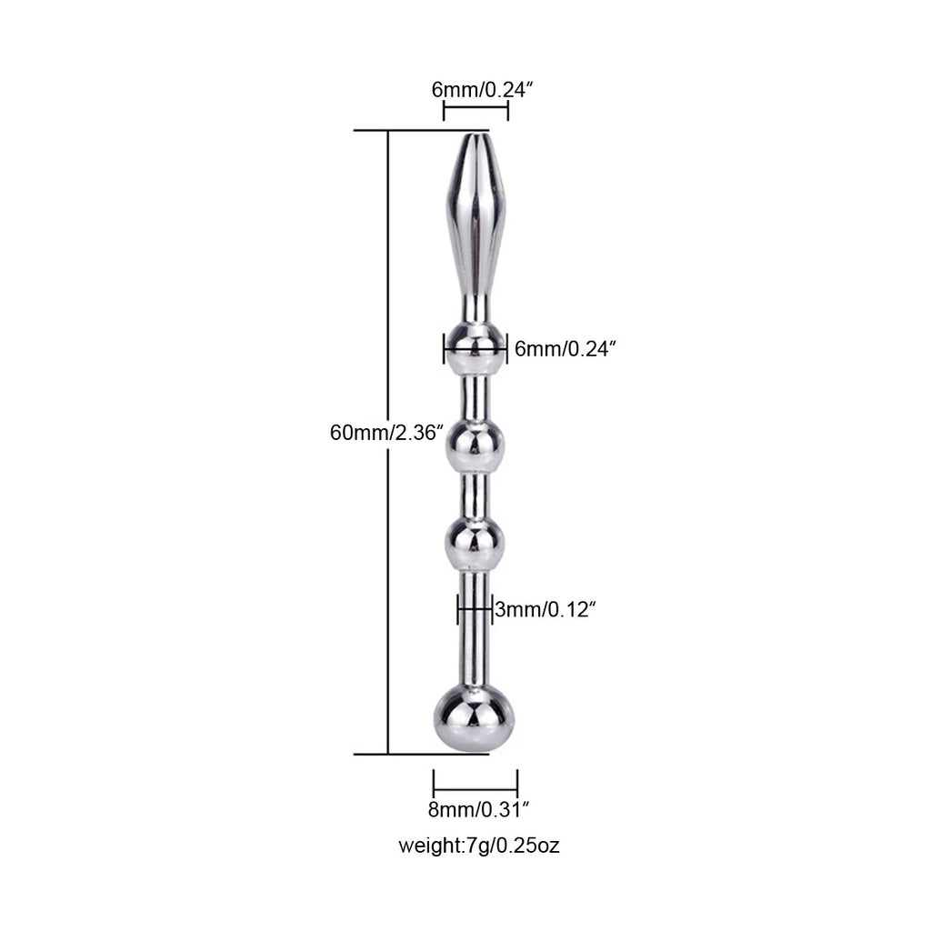 Men’s Urethral Sounding Rod – Smooth Stainless Steel BDSM Accessory