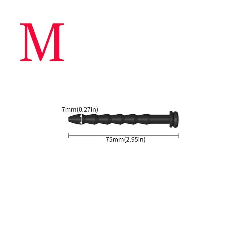 Long Silicone Penis Plug – Hollow Urethral Catheter Dilator for Adults