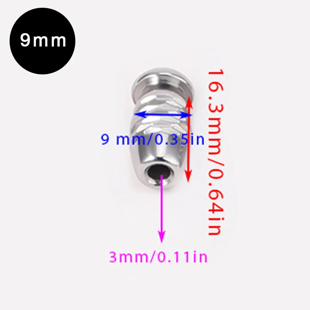 Stainless Steel Urethral Dilator Sound for Men – Horse Eye Stick Plug 8mm-18mm