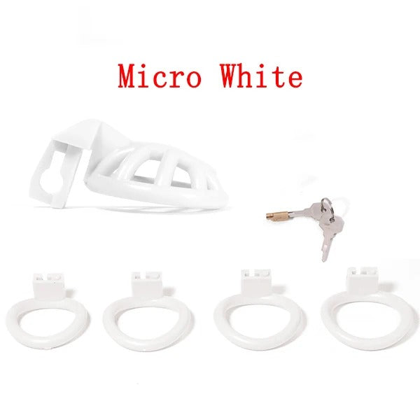 Super Small Male Chastity Device – Compact Cage with Add-On Accessory