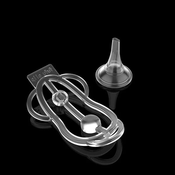 Male Chastity Training Device with Funnel – Feminization Panty Lock Clip