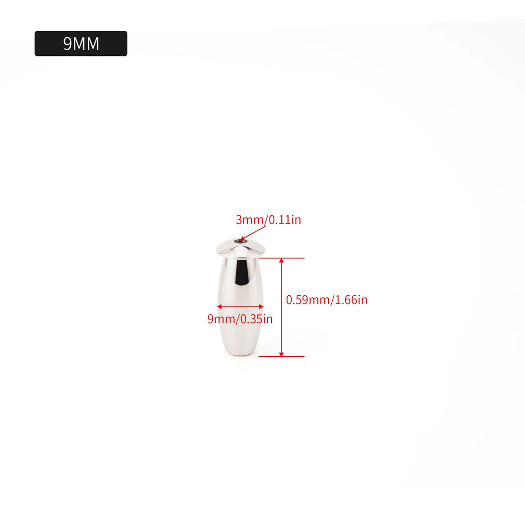 Stainless Steel Men’s Short Plugs | Hollow Urethral Plug | 8mm–20mm