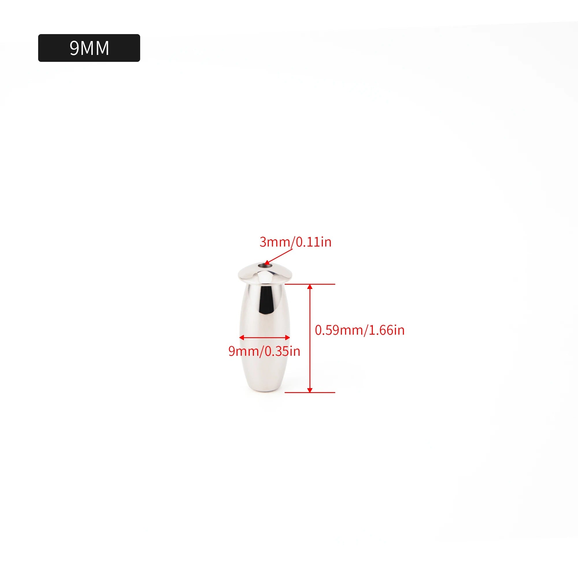 Stainless Steel Men’s Short Plugs | Hollow Urethral Plug | 8mm–20mm