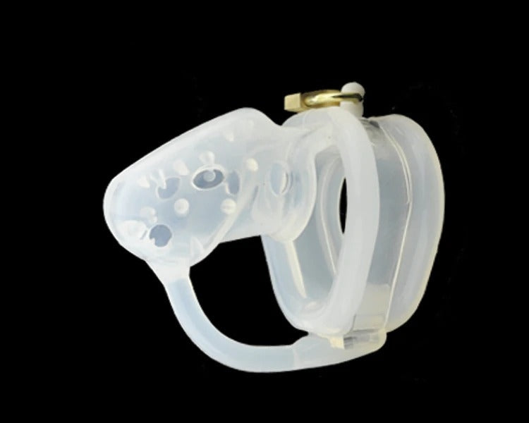 Mini Silicone Male Chastity Cage with Spikes – Birdlocked Design Available in 4 Colors