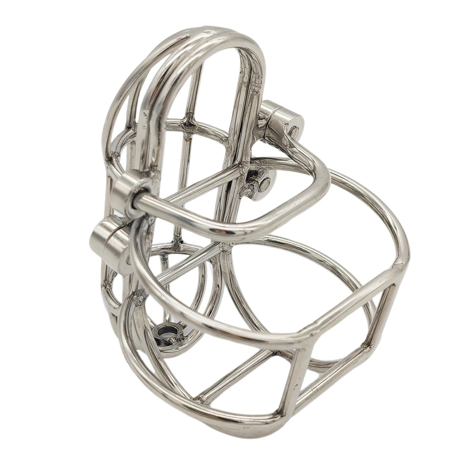 Upgraded Version Design Stainless Steel Detachable Male Chastity Device with Stealth Lock