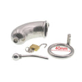 304 Stainless Steel Male Chastity Cage with Urethral Catheter – Secure Locking Device for Men