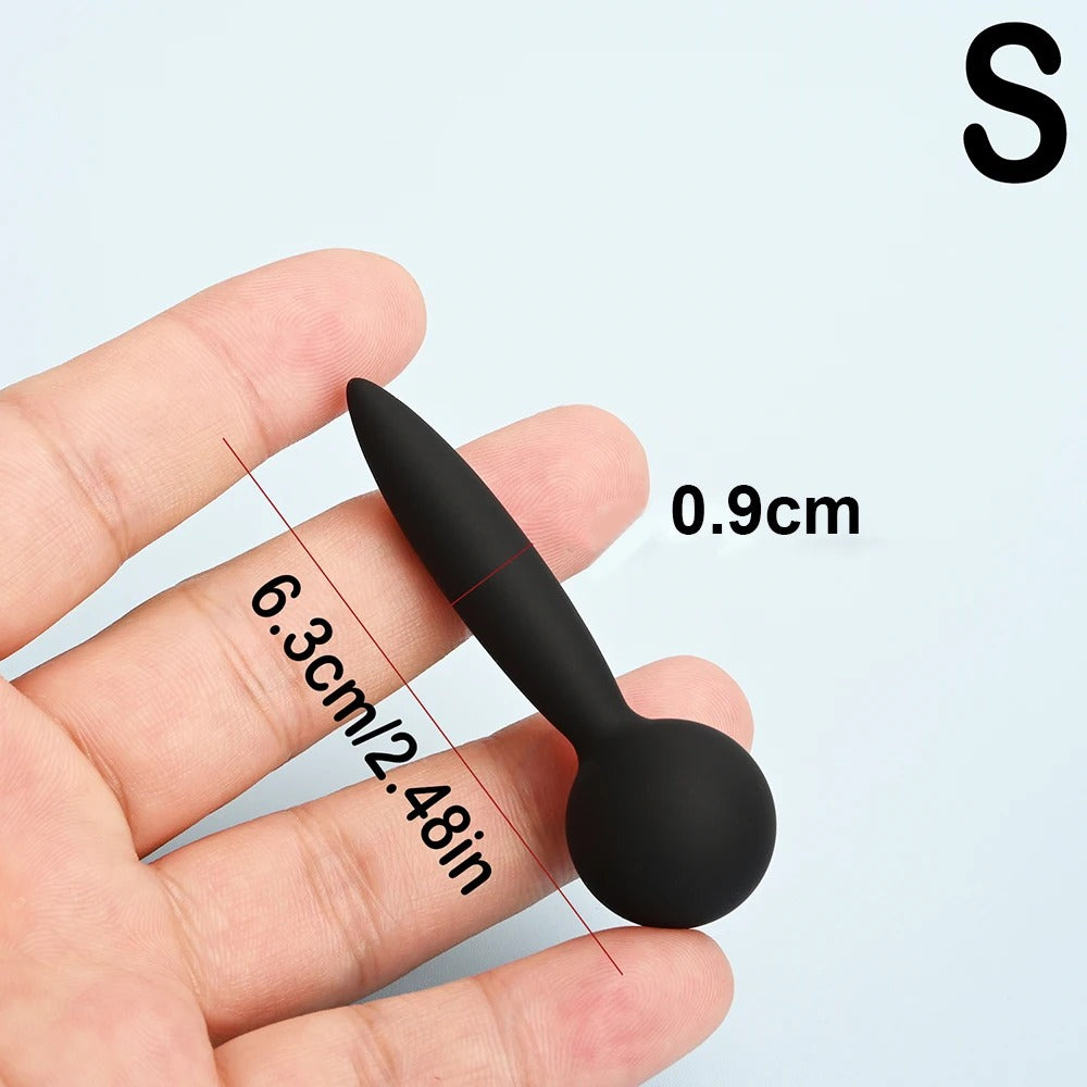Knot-Knot Silicone Urethral Sound – Curved Penis Plug and Dilator for Men