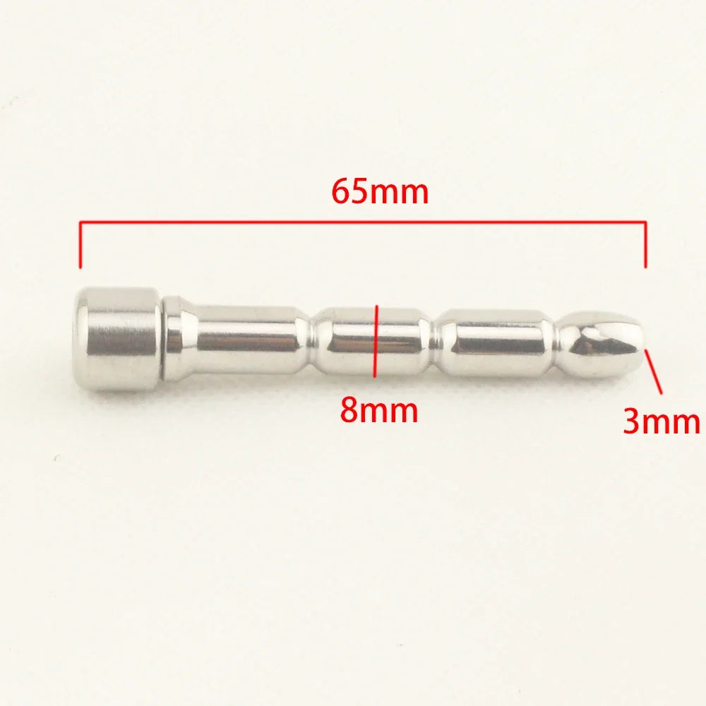 Stainless Steel Universal Accessory for Male Chastity Devices – Urethral Tube Attachment