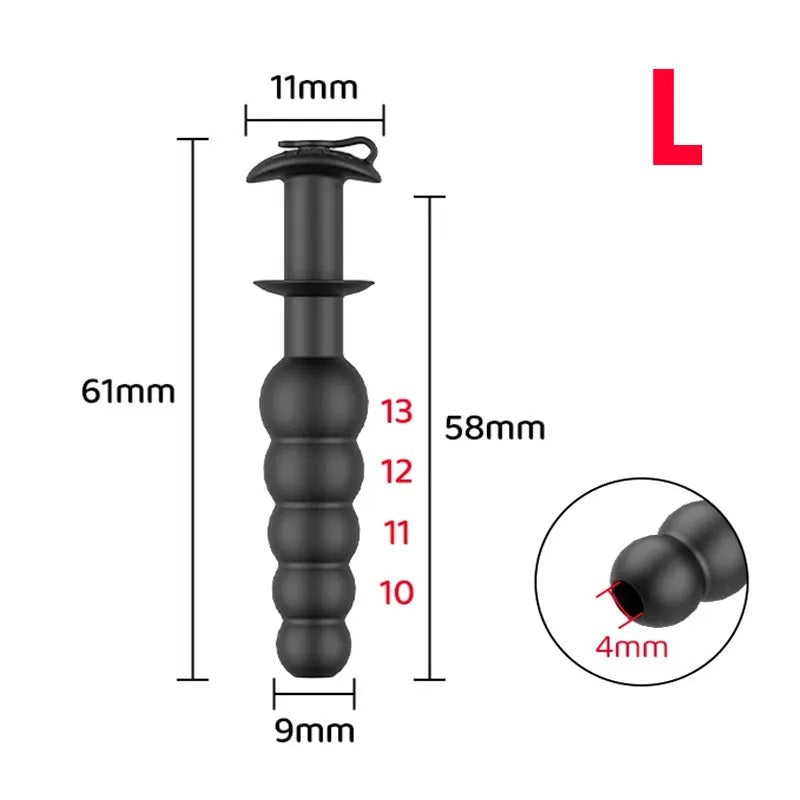 Flexible Silicone Penis Plug – Hollow Urethral Sounding Dilator for Men