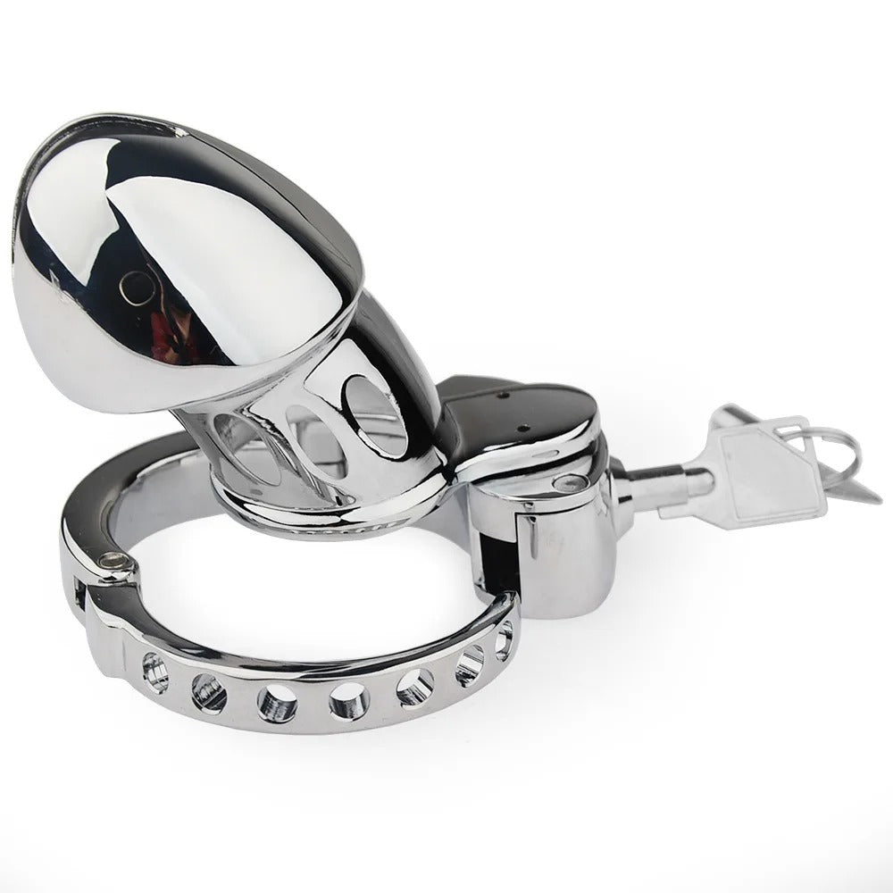 New Lock Chastity Cage for Men – Metal Device with Adjustable Ring (14 Designs)