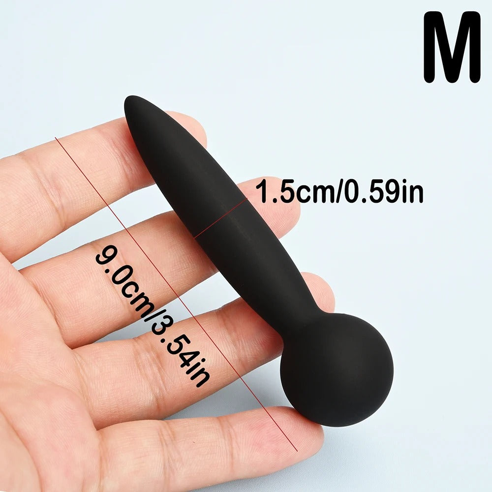 Knot-Knot Silicone Urethral Sound – Curved Penis Plug and Dilator for Men