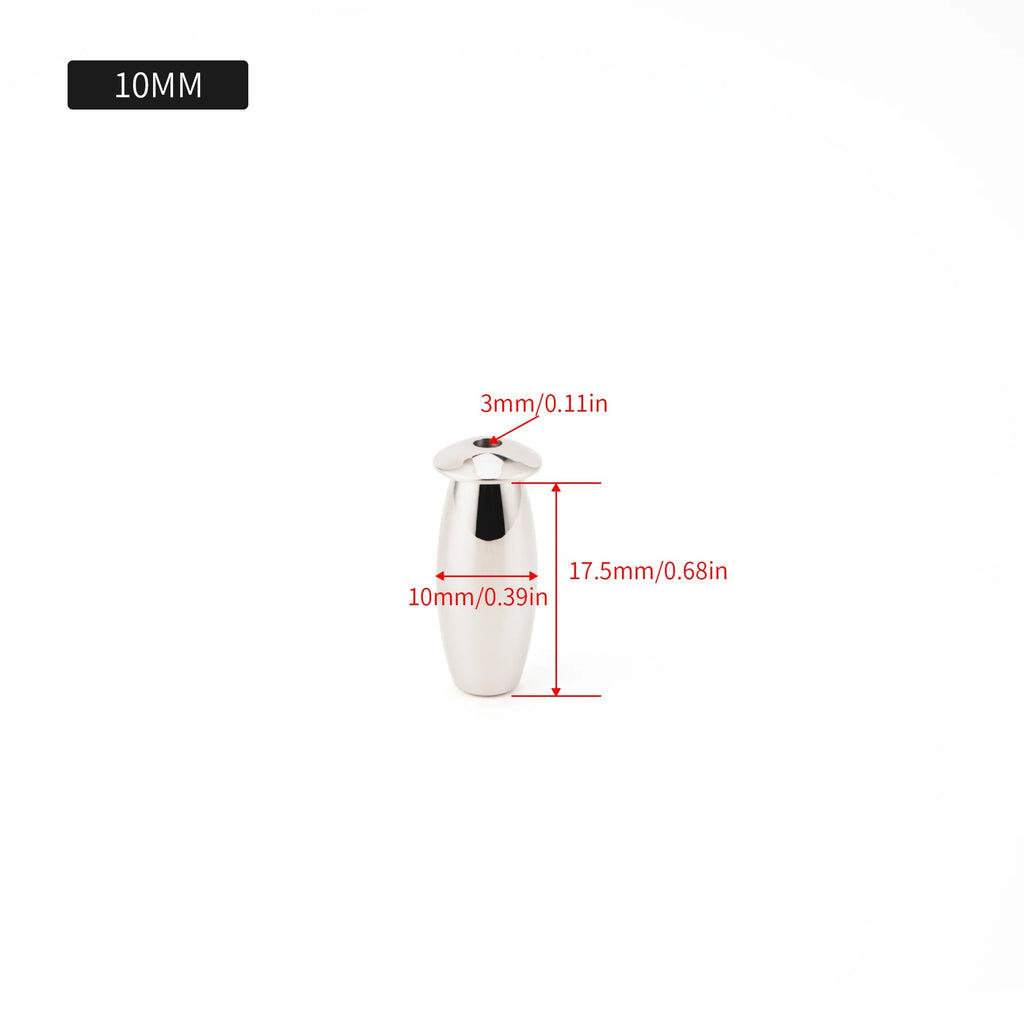 Stainless Steel Men’s Short Plugs | Hollow Urethral Plug | 8mm–20mm