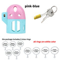 ABS Male Chastity Cage – Lightweight Breathable Hollow Design, Ergonomic Fit (Mixed Colors)