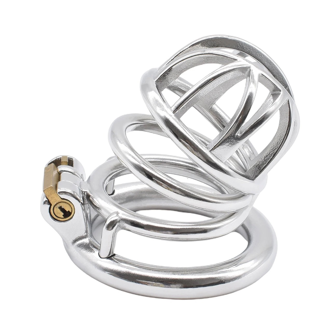 304 Stainless Steel Male Chastity Cage with Urethral Lock – Secure Metal Device for Men