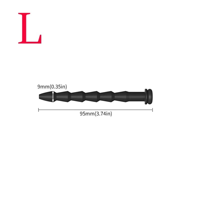 Long Silicone Penis Plug – Hollow Urethral Catheter Dilator for Adults