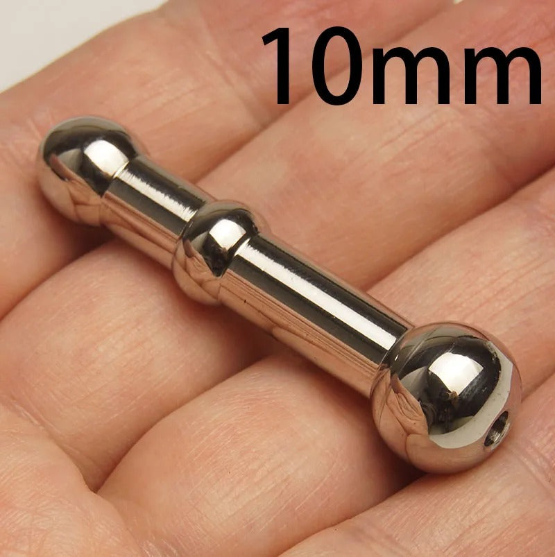 Hollow Stainless Steel Urethral Sound – Metal Dilator Penis Plug 3 Sizes