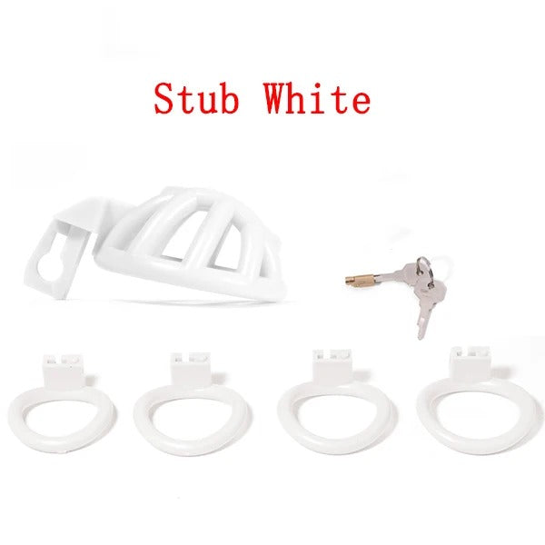 Super Small Male Chastity Device – Compact Cage with Add-On Accessory